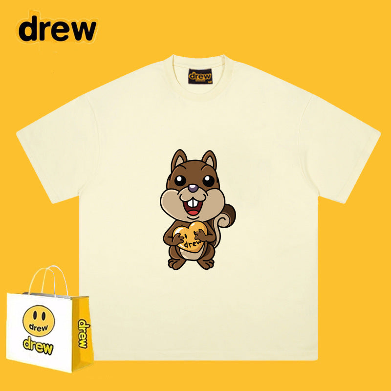 Drew T-shirts Smiley Bear Printed Short Sleeve