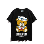 Moschino T-shirt Teddy Bear Pattern Quick-Drying Loose Short Sleeve