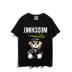 Moschino T-shirt Teddy Bear Pattern Quick-Drying Loose Short Sleeve