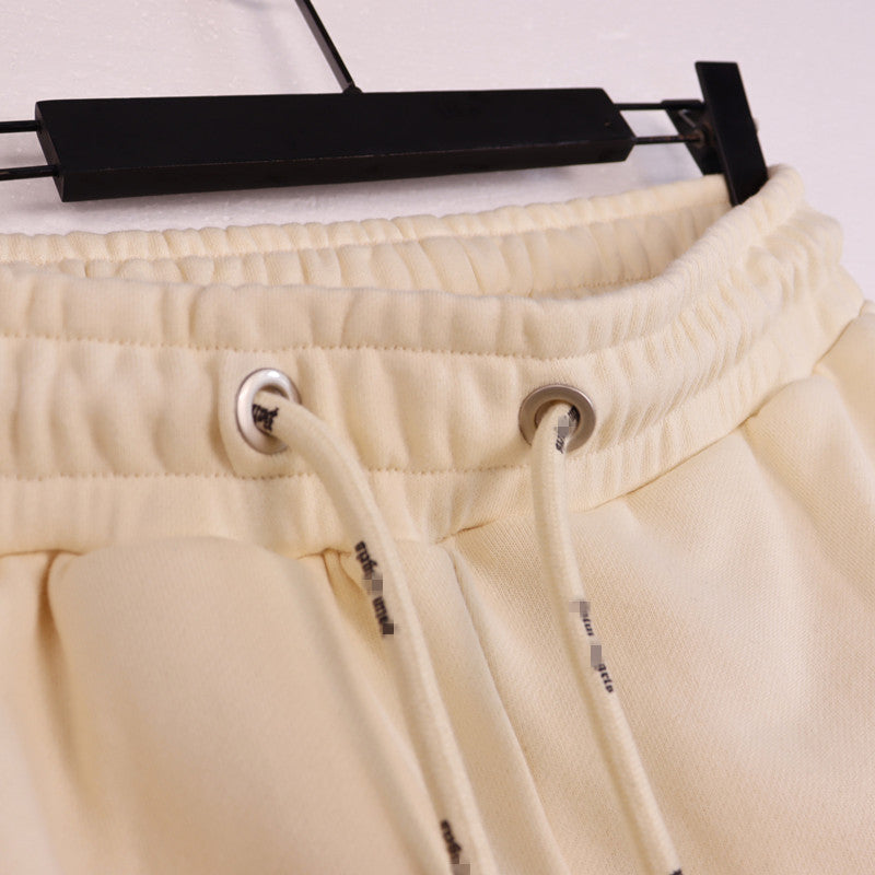 Palm Angle Pants Palm Angels Flame Letter Logo Casual Trousers for Men and Women