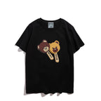 Moschino T-shirt Teddy Bear Pattern Quick-Drying Loose Short Sleeve
