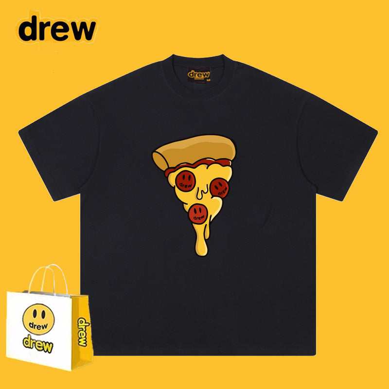 Drew T-shirts Pizza Smiley T-shirt