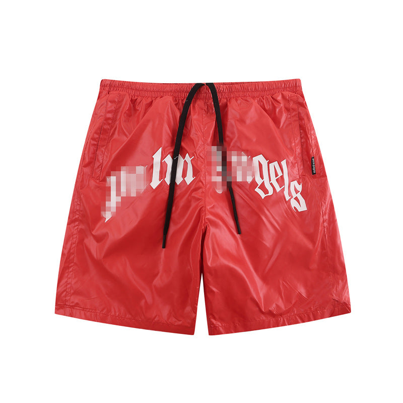 Palm Angle Shorts Palm Angels Letter Logo Casual Shorts Men's and Women's Sports Shorts
