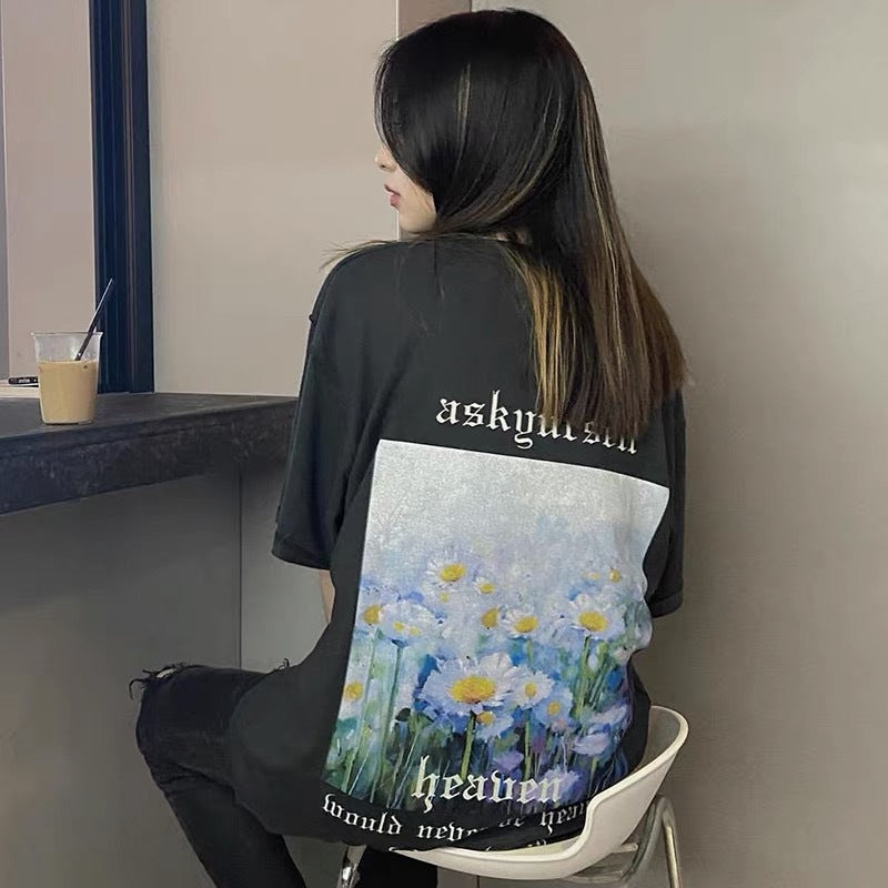 Askyurself T-shirts round Neck VTG Short Sleeve T-shirt