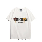 Moschino T-shirt Bear Printed Short-Sleeved T-shirt Couple Wear