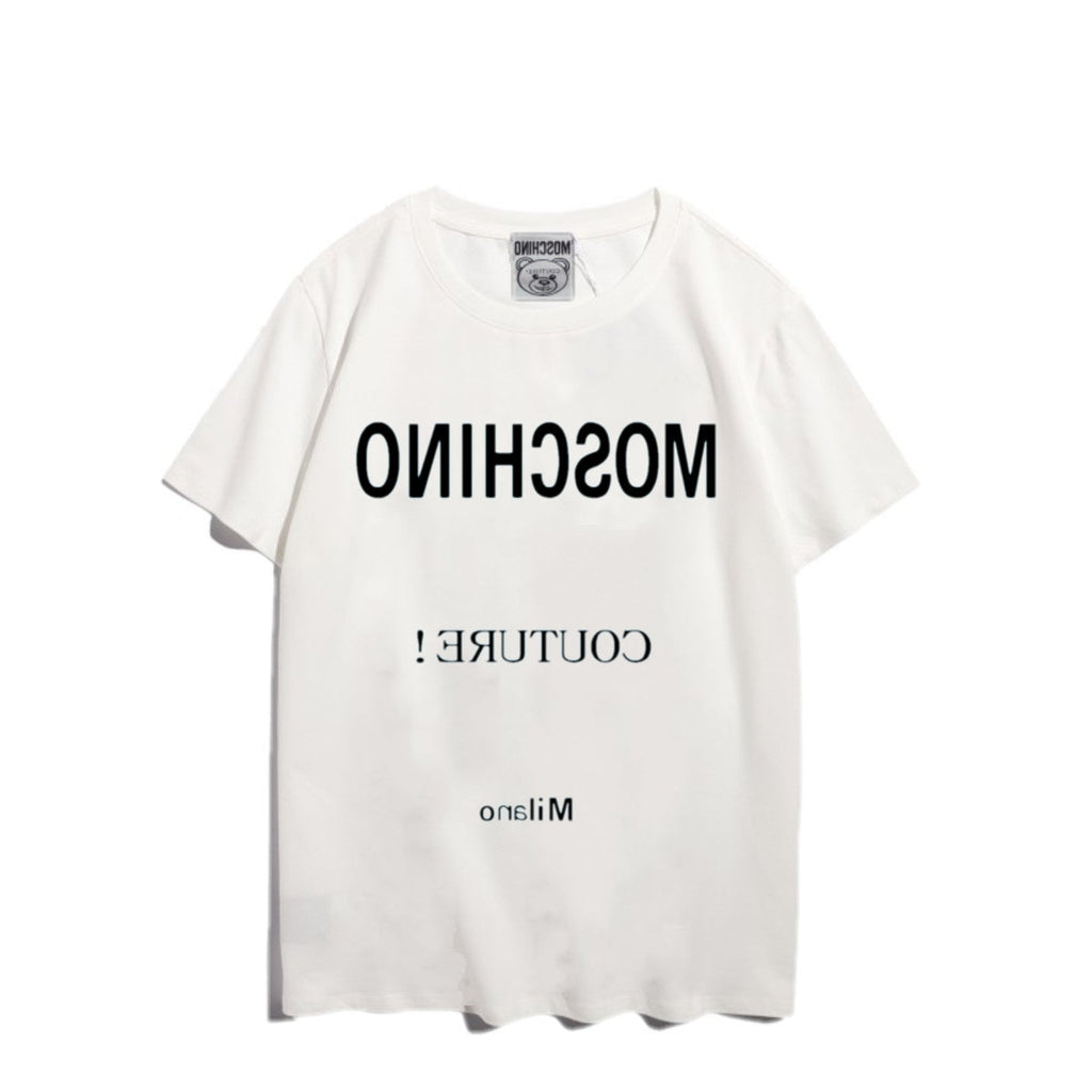 Moschino T-shirt Bear Printed Short-Sleeved T-shirt Couple Wear