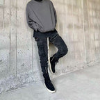 Askyurself Pant Zipper Pocket Loose Trendy Casual Pants