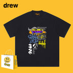 Drew T-shirts Short Sleeve Graffiti Printing