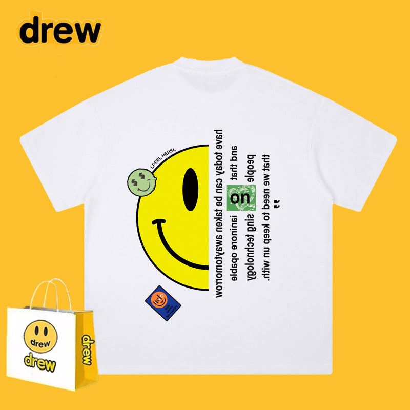 Drew T-shirts Short-Sleeved Clothes Loose Street