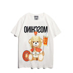 Moschino T-shirt Bear Printed Short-Sleeved T-shirt Couple Wear