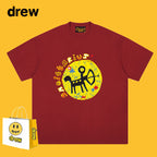 Drew T-shirts Drew Short Sleeve Smiley Face Spring and Summer