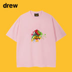 Drew T-shirts Loose Graffiti Printing