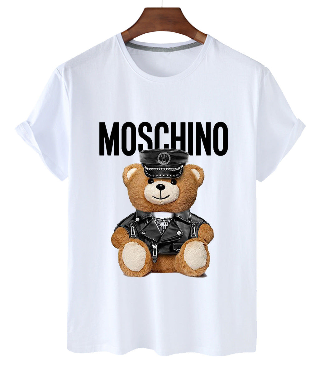 Moschino T-shirt Bear Printed Short-Sleeved T-shirt For Men And Women