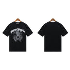 Palm Angels T-shirt Smoke Skull Angel Print Short Sleeve T-shirt