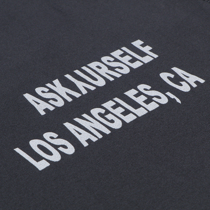 Askyurself T-shirts Printed Distressed Short Sleeve T-shirt