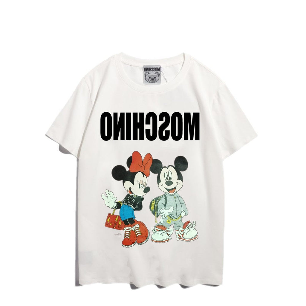 Moschino T-shirt Bear Printed Short-Sleeved T-shirt Couple Wear
