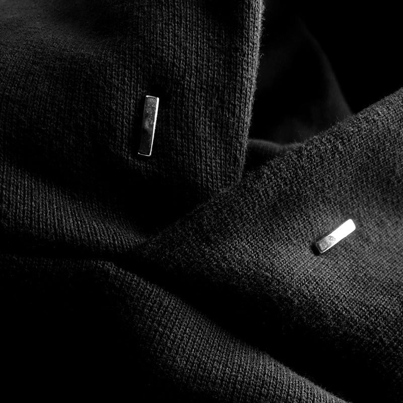 Askyurself Hoodie Letter Zipper Terry Hooded Sweater