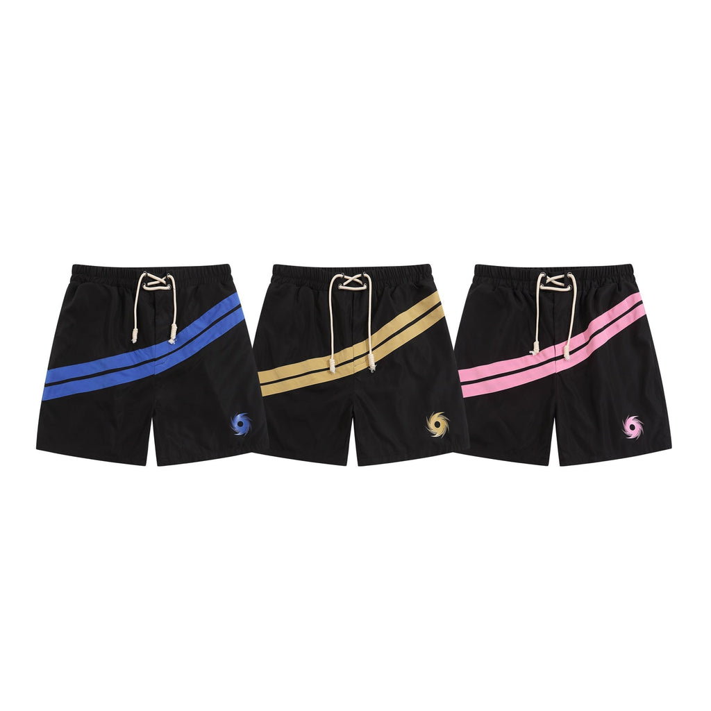 Palm Angle Shorts Palm Angels Striped Color Matching Printing Casual Beach Men and Women