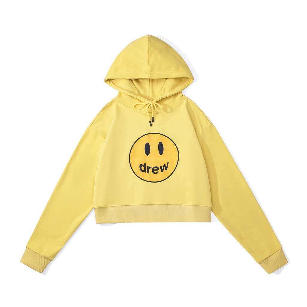 Drew House Hoodie Classic Logo Short Hoodie For Girls