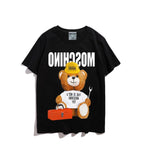 Moschino T-shirt Bear Printed Short-Sleeved T-shirt Couple Wear