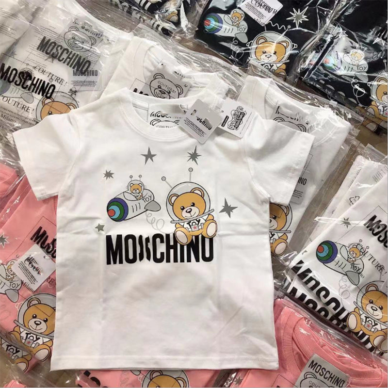Moschino T-shirt Bear Short-Sleeved T-shirt For Men And Women
