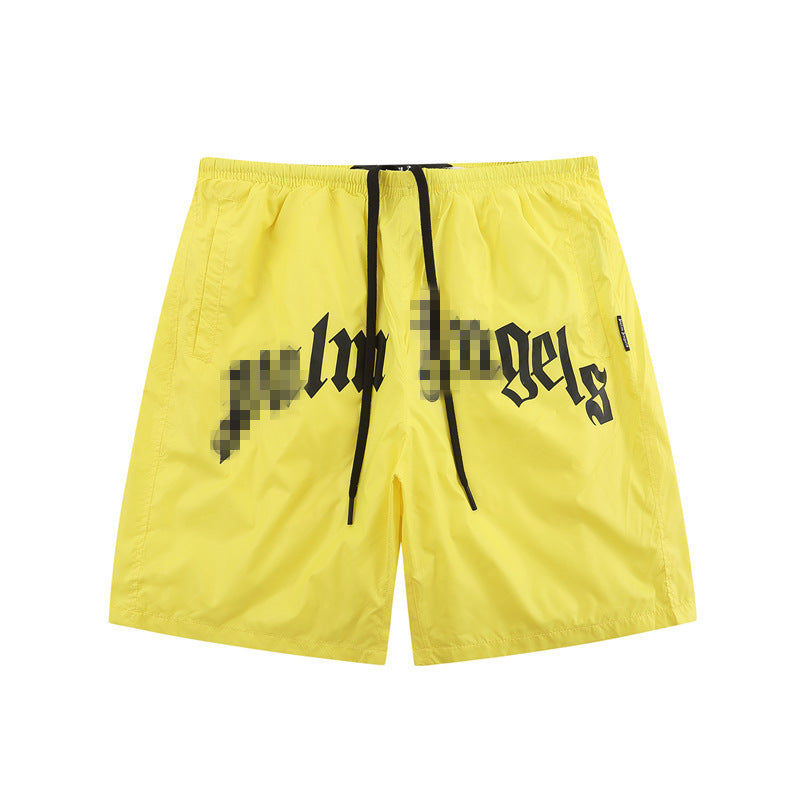 Palm Angle Shorts Palm Angels Letter Logo Casual Shorts Men's and Women's Sports Shorts