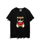 Moschino T-shirt Teddy Bear Pattern Quick-Drying Loose Short Sleeve