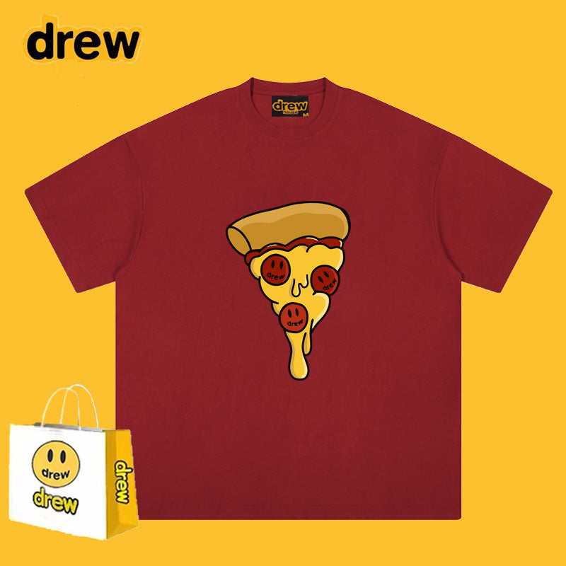 Drew T-shirts Pizza Smiley T-shirt