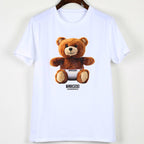 Moschino T-shirt Teddy Bear Printed Round Neck T-shirt