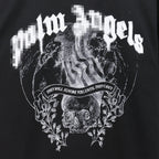 Palm Angels T-shirt Smoke Skull Angel Print Short Sleeve T-shirt