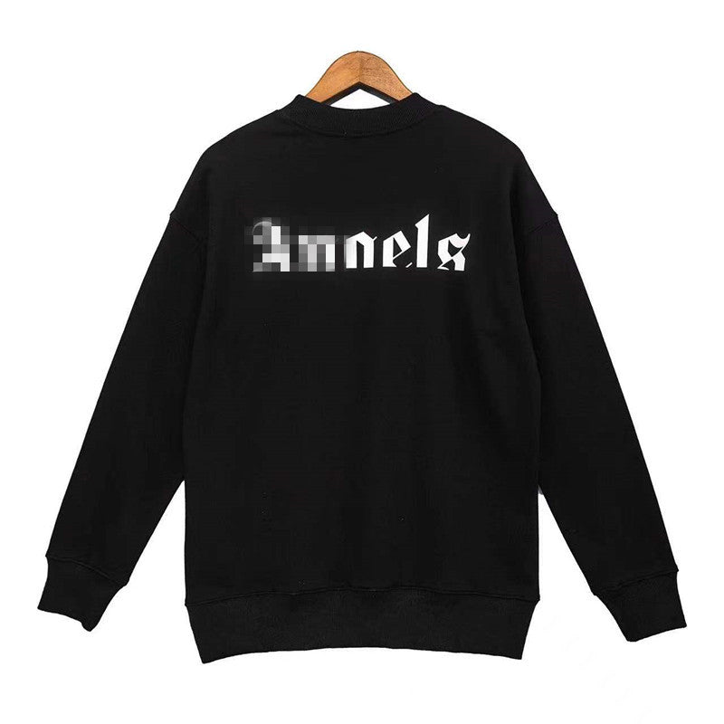 Palm Angle Sweatshirt Palm Angels Embroidered Crew Neck Long-Sleeved Sweater for Men and Women