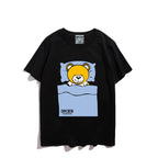 Moschino T-shirt Bear Printed Short-Sleeved T-shirt Couple Wear
