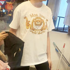 Moschino T-shirt Loose Round Neck T-shirt