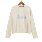 Palm Angle Sweatshirt Palm Angels Embroidery Crew Neck Pullover Sweatshirt Men and Women Loose