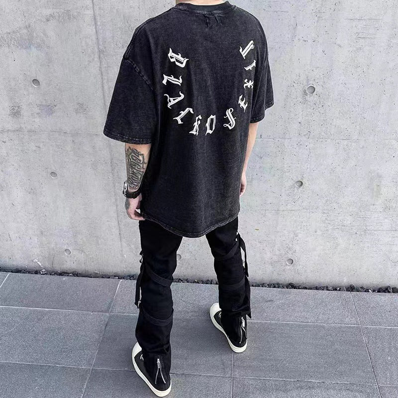 Askyurself T-shirts Loose Couple Short Sleeve T-shirt