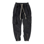 Askyurself Pant Zipper Pocket Loose Trendy Casual Pants