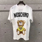 Moschino T-shirt Teddy Bear Printed Round Neck T-shirt