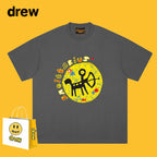 Drew T-shirts Drew Short Sleeve Smiley Face Spring and Summer