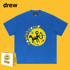 Drew T-shirts Drew Short Sleeve Smiley Face Spring and Summer