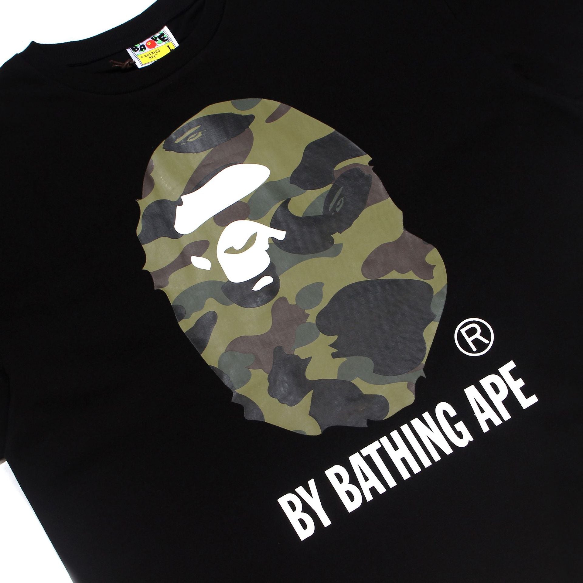 Bape Bearbrick T-Shirt Casual Letter Printed Round Neck Short Sleeve