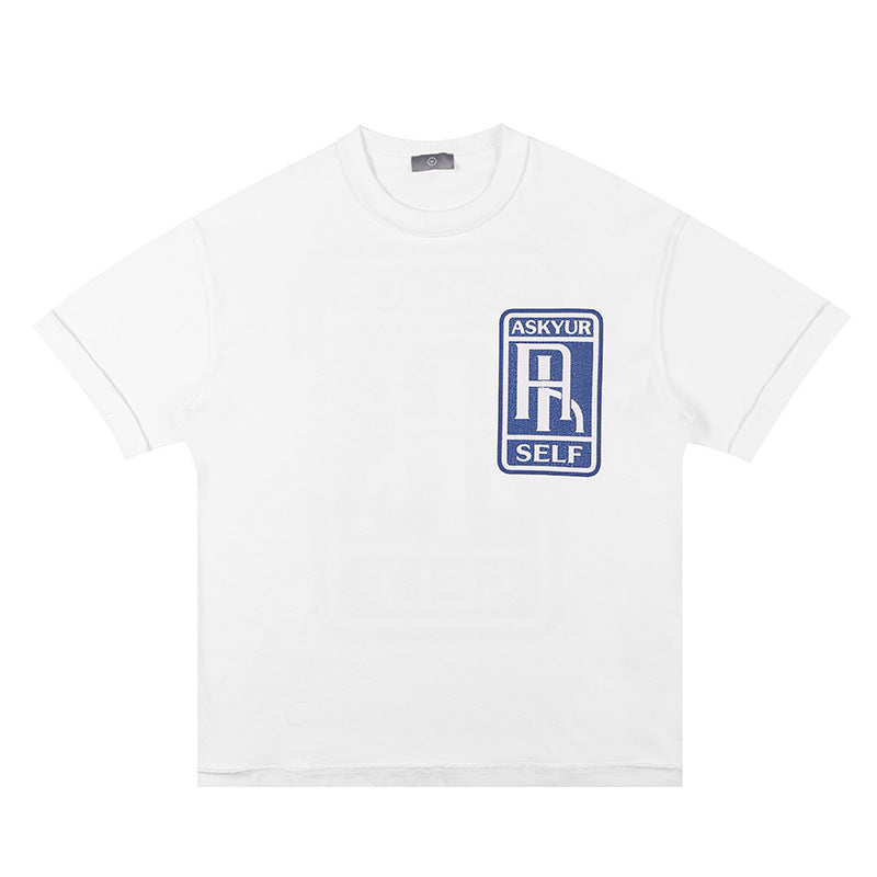 Askyurself T-shirts Retro Heavy Distressed Logo Pattern