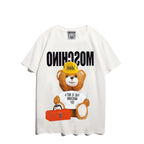 Moschino T-shirt Bear Printed Short-Sleeved T-shirt Couple Wear