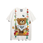 Moschino T-shirt Bear Printed Short-Sleeved T-shirt Couple Wear