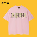 Drew T-shirts Loose Heavy Bieber