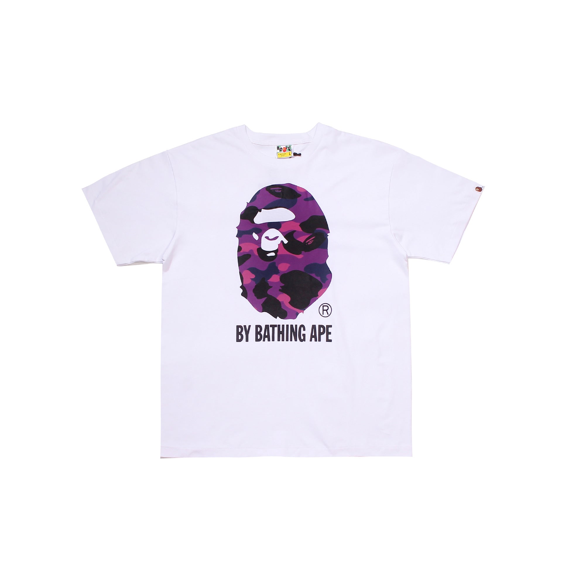 Bape Bearbrick T-Shirt Casual Letter Printed Round Neck Short Sleeve