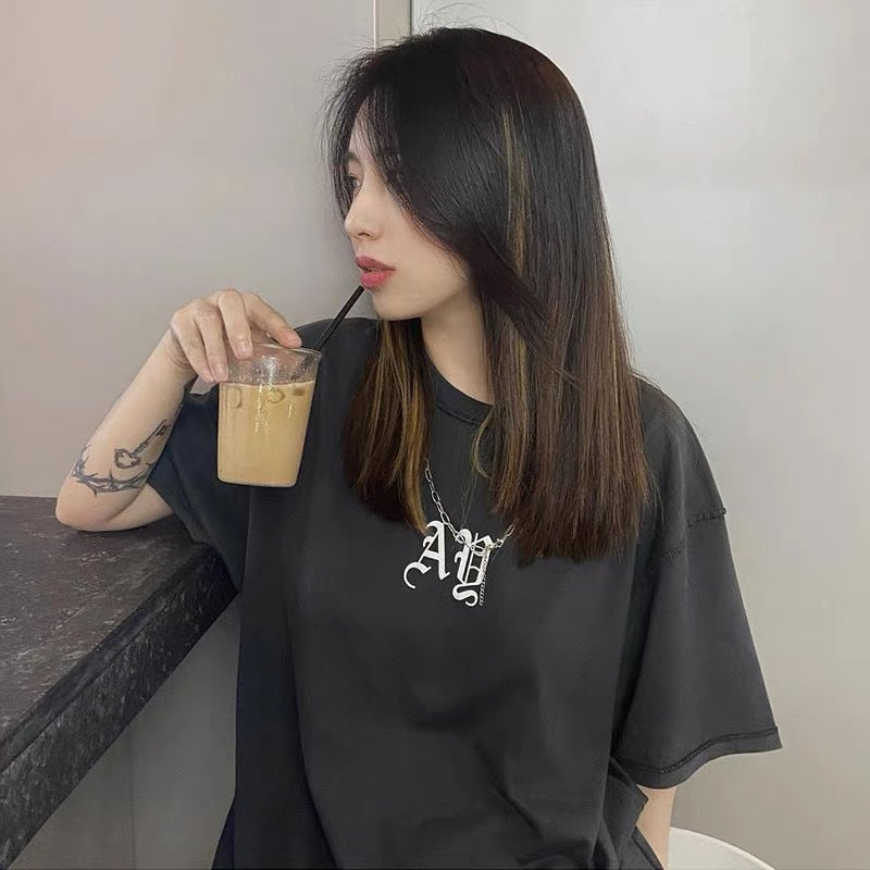 Askyurself T-shirts round Neck VTG Short Sleeve T-shirt