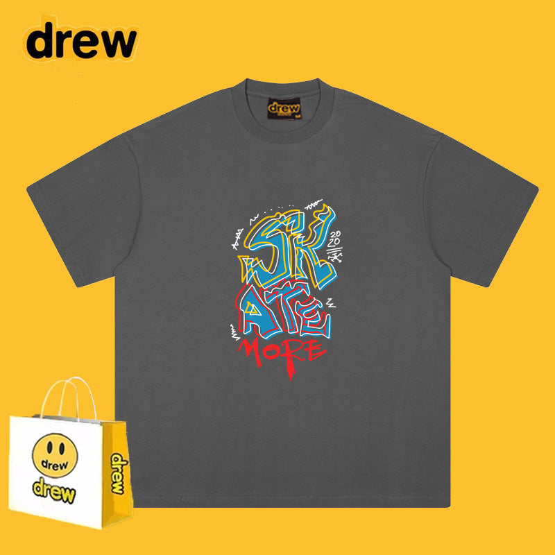 Drew T-shirts Classic Letter Short Sleeve