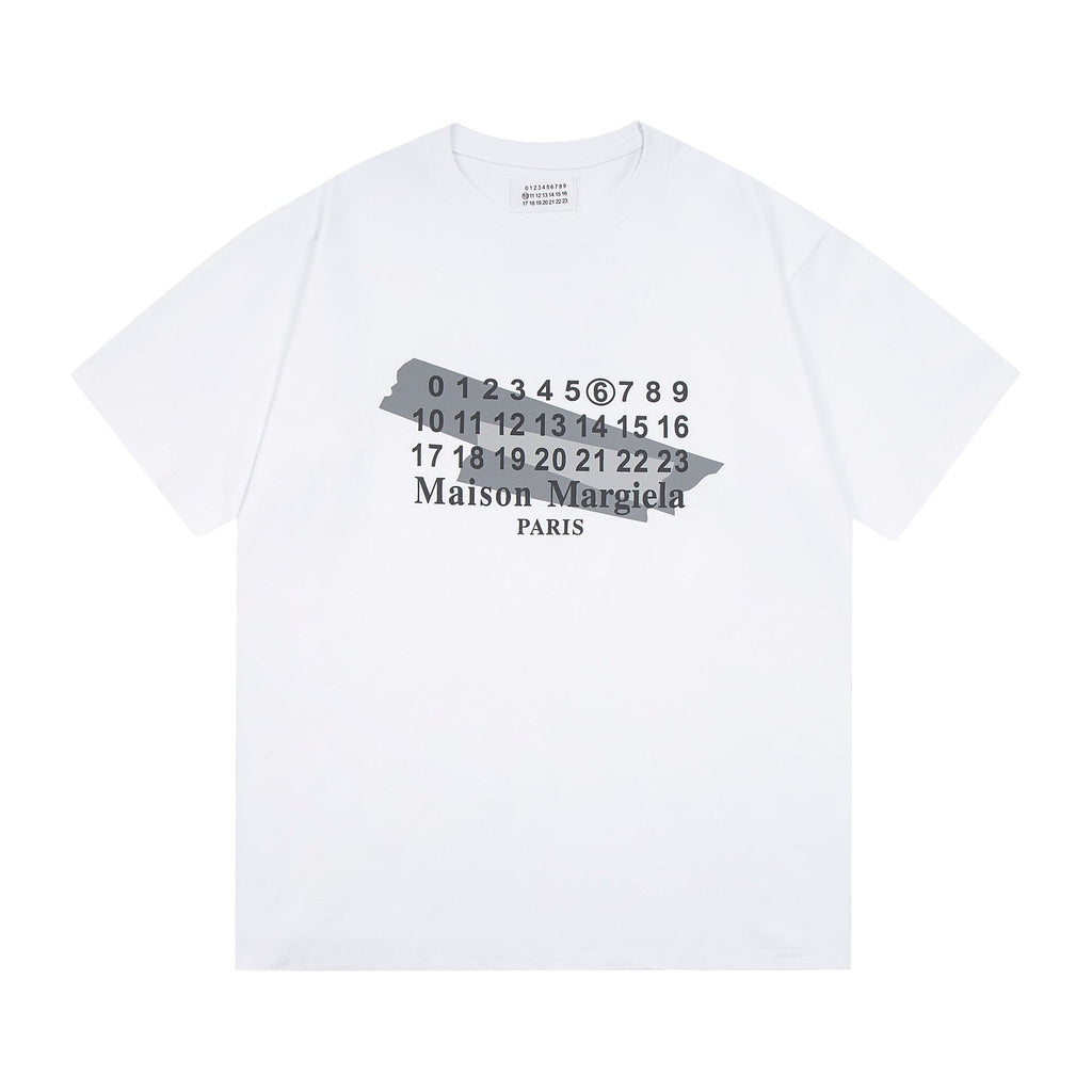 Maison Margiela T-shirt Crew Neck, Loose Short Sleeve T-shirt