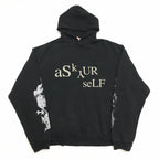 Askyurself Hoodie Distressed Hooded Hoodie