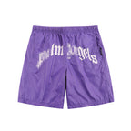 Palm Angle Shorts Palm Angels Letter Logo Casual Shorts Men's and Women's Sports Shorts